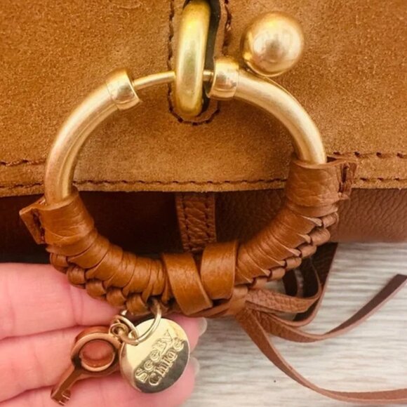 See by Chloé Joan Leather & Suede Crossbody Shoulder Bag NWT - Picture 3 of 15